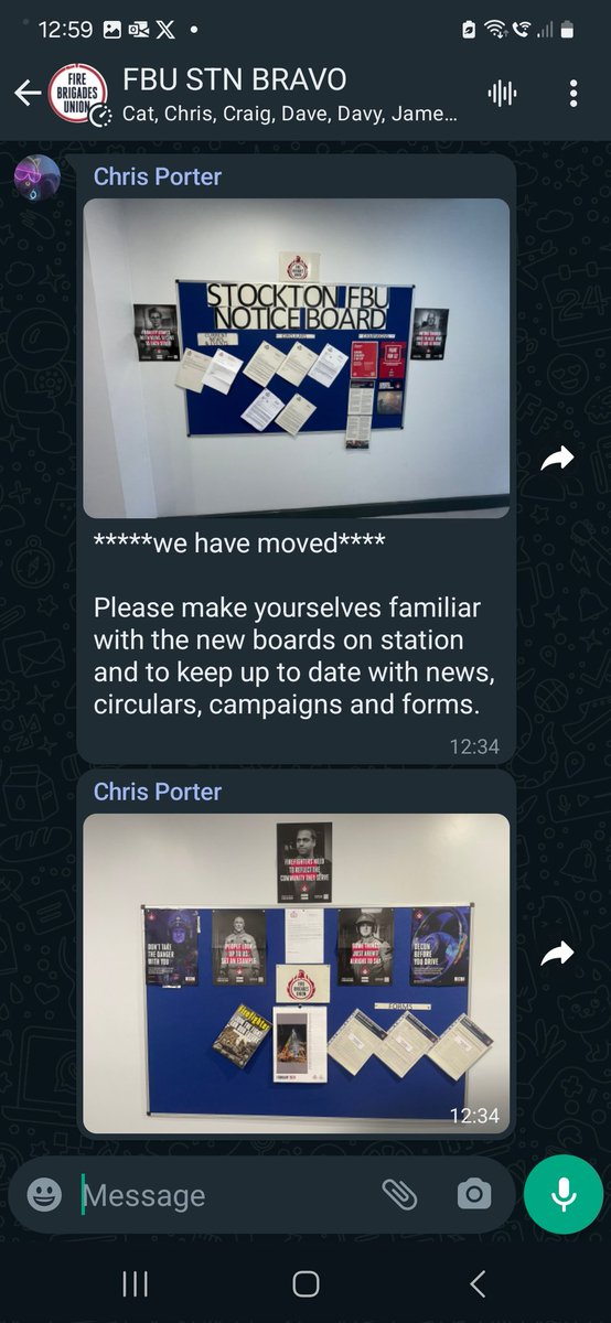 karl_wager's tweet photo. @FBUCleveland @fbunational @fburegion3 I want to show boat 
Stockton Branch Rep @cpsafehands making sure our members are up to date with all info.
Notice boards are so important....keep them updated 
#grassrootsmembership 
#membersfirst 
Update them 
Involve them 
#tradeunion https://t.co/qrA9sU7Ewy