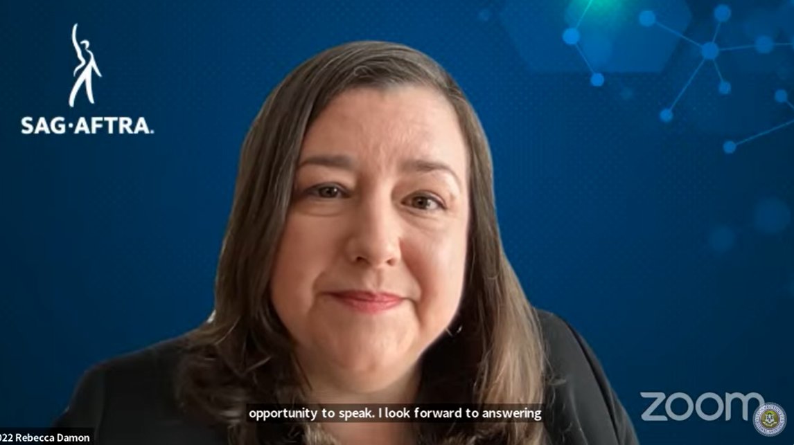 .@SAGAFTRA's @RebeccaDamonNYC testifying in support of CT's #UIforStrikingWorkers bill: 'The recent SAG-AFTRA strike was one of the longest in our union’s history... HB 5164 would allow striking workers to keep their families heads above water while a fair contract is reached.'