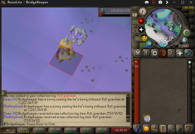 BridgeKeeper_rs's tweet image. magic rock pet #11