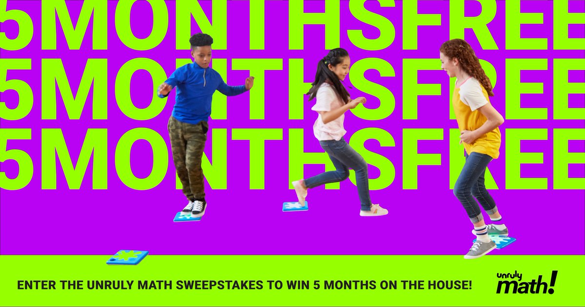 #GIVEAWAY We're giving away FIVE MONTHS FREE of Unruly Math to ONE lucky classroom. All you have to do is:

👍 Like and retweet this post.
✉️ Subscribe to receive Unruly Math updates:
bit.ly/mathsweepstakes

T&amp;C apply⬆️, a winner will be randomly selected on
3/8. Best of luck!