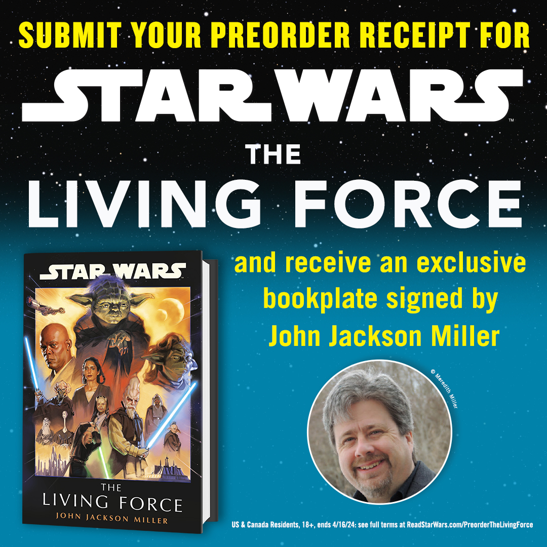 In the meantime, remember the book releases April 9, 2024 in hardcover, audiobook, and ebook from @StarWarsByRHW. Preorder — and get a signed bookplate — by visiting readstarwars.com/preordertheliv…