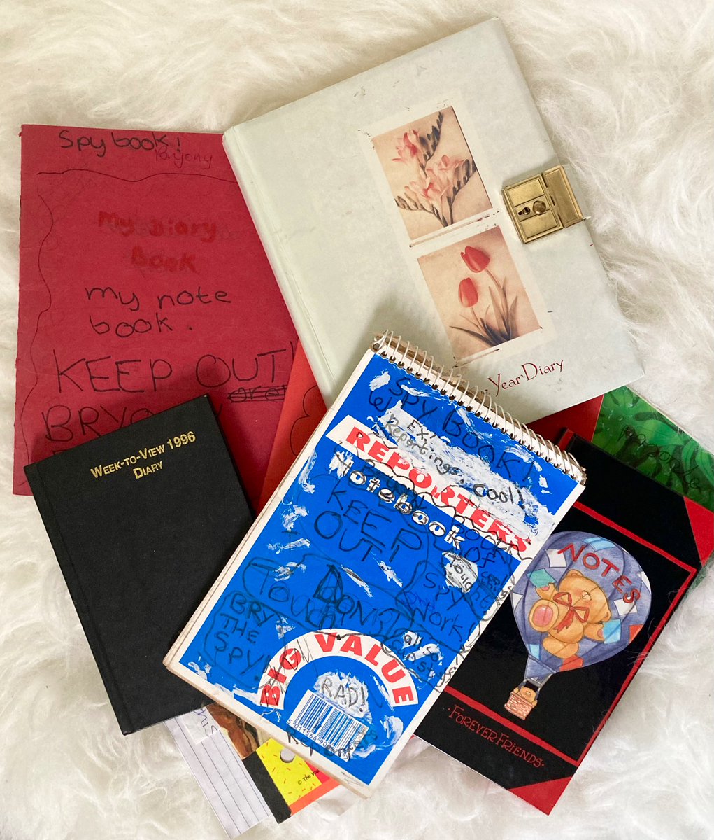 A few years ago I was going through my mum’s attic when I came across my old diaries. Reading through them inspired an idea for a crime book which I have loved writing. 

I’m hoping to one day share this story, but for now I’ll share some fun little diary extracts in a thread 🧵