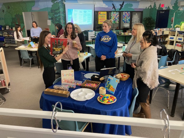 We are having fun learning about Mathematics in Kindergarten with Math Facilitator, Rachel Smith! Thank you, Rachel, for leading our family of Kindergarten teams in Number, HIIP strategies and SIEP PLC. @PeelSchools @ShelterBay @OscarPetersonP2 @LaraChebaro @MillersGrovePS