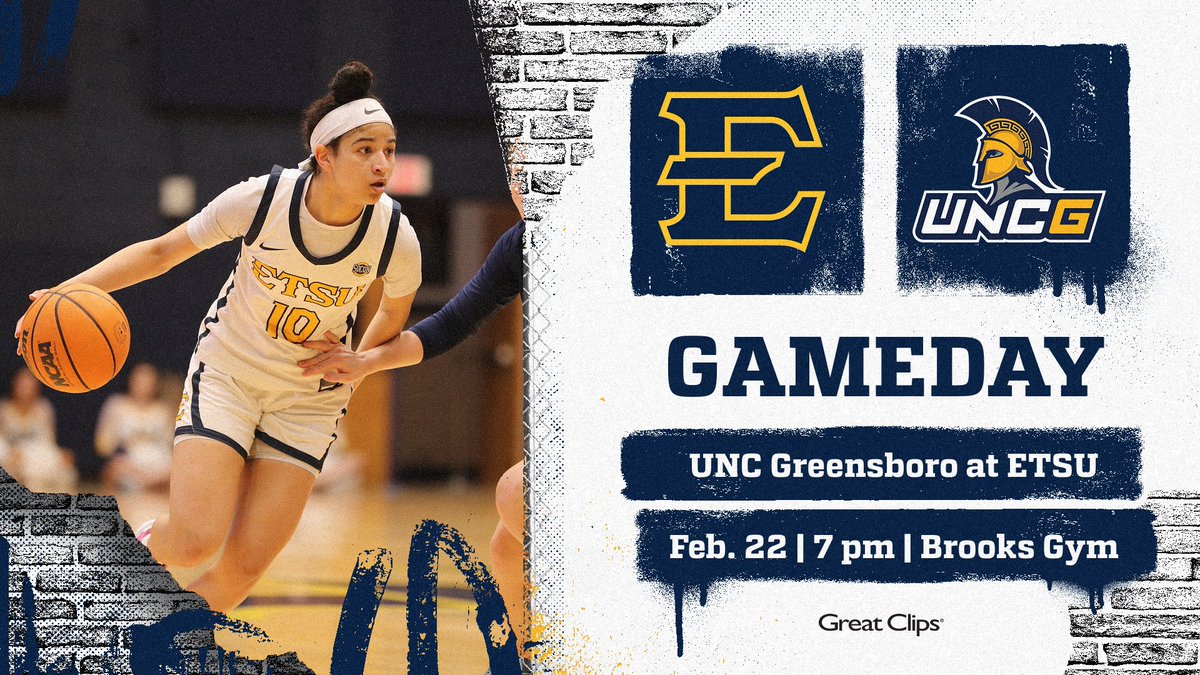 ETSU_WBB's tweet photo. 𝙂𝘼𝙈𝙀𝘿𝘼𝙔 𝘼𝙂𝘼𝙄𝙉𝙎𝙏 𝙂𝙍𝙀𝙀𝙉𝙎𝘽𝙊𝙍𝙊

🆚 UNC Greensboro
⌚️ 7 pm
🏟️ Brooks Gym
💻 https://t.co/kSFGbeGcNB
📈 https://t.co/nZcxANZQIO
📻 https://t.co/ZzpUvyOoHK

#FaithfulForForty | #ETSUTough 🏴‍☠️ https://t.co/rs7NOM03Ny