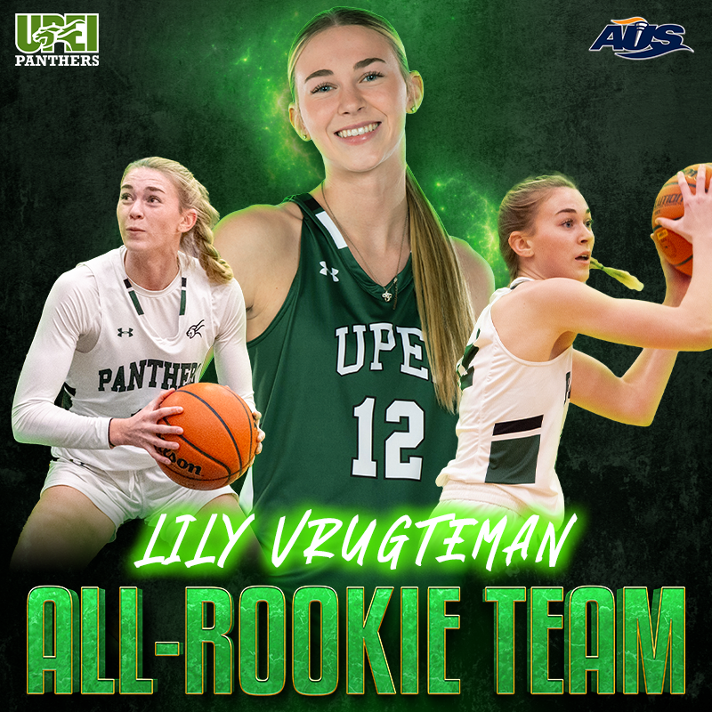 🏀AUS ALL-ROOKIE TEAM🏀 This freshman with a soft shooting touch is only scratching the surface after a solid rookie campaign and we're excited to see what's next. Congratulations, LILY VRUGTEMAN!👏 #GoPanthersGo | #Basketball | #AllRookie