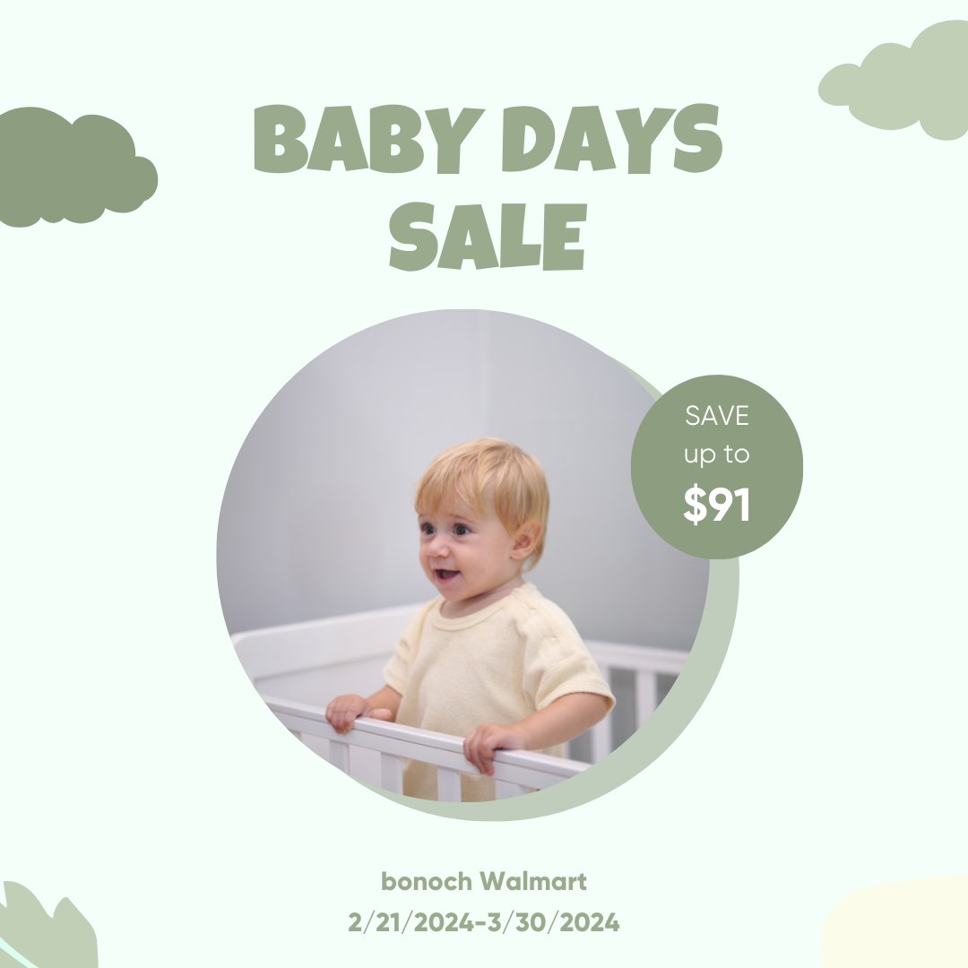 bonochofficial's tweet photo. 📢Calling all mamas who are craving for a bigger screen baby monitor. It's time to SHOP!
We are having a 👶baby days sale on Walmart and you could save up to $91.
🔗: https://t.co/q9uGPGyxtz
#babymonitor #bonoch https://t.co/UtKGpARKGL
