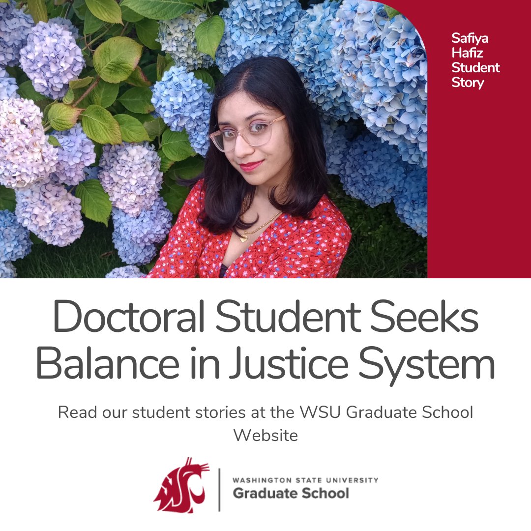 Check out Safiya Hafiz's inspiring student story at the Graduate School! 🌟 Discover her journey as a sociology graduate student at WSU and how it's helping her achieve her goals. Don't miss the scoop! 👉 ow.ly/cAAE50QGhYa #GraduateStories #WSUJourney #StudentSuccess 📖👩‍🎓