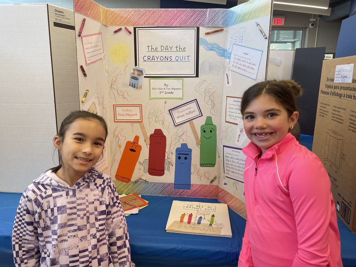 MrsBauerOP's tweet image. Reading Fair projects📚@OPSchoolsNJ