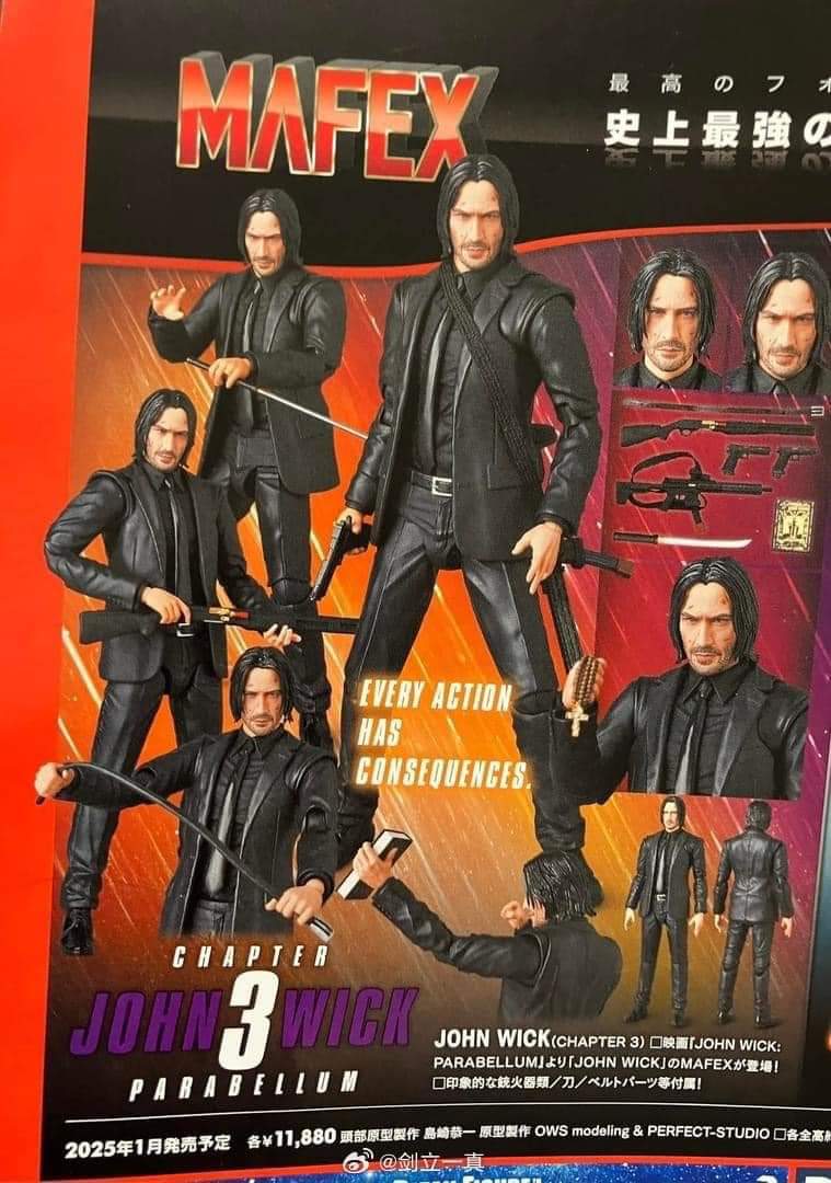 StateOverse's tweet photo. 💥ALERT💥
#Statoversians!
👁🌛👁
🫶
FBs Jackytoybox has a sneak peek at the Medicom MAFEX John Wick & Caine #actionfigures! ¥11,880 each, MSRP.
#mafex #medicomtoy
#johnwick #ジョン・ウィック
#movie #toynews #toystagram #toycommunity #toyunion #toycollector #actionfigures
#toy #news
TSOVIN!!
https://t.co/Ow24KfKO89