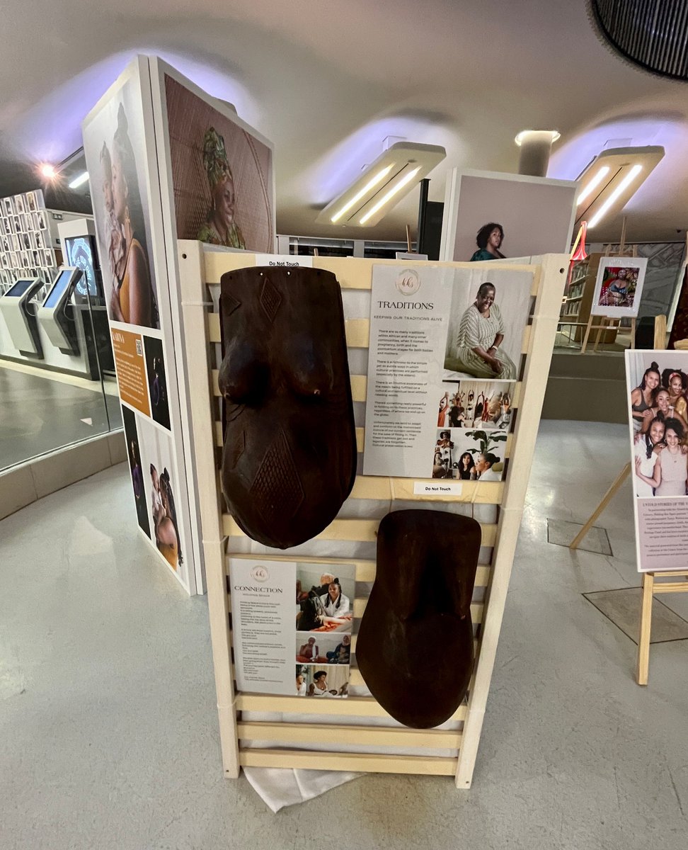 TheHorsfall's tweet photo. The #exhibition specifically highlights the challenges faced by African &amp; Asian heritage mothers &amp; explores the support they receive from the healthcare system, all while respecting &amp; preserving their cultural and traditional practices.⁠
⁠
#ManchesterLibrary #CreativeCIty https://t.co/qaGDa2Ryxp