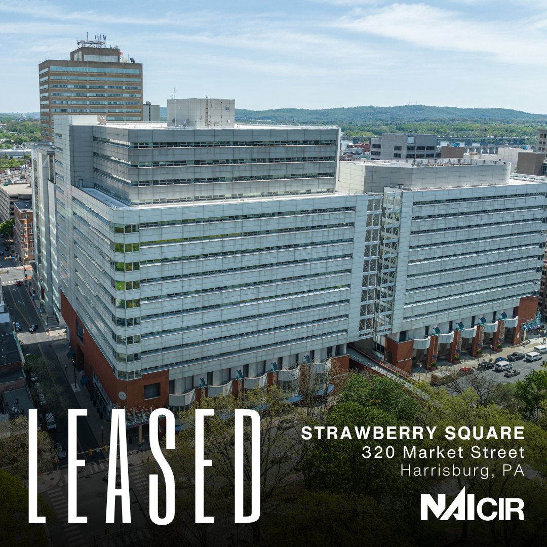 LEASED! Strawberry Square recently welcomed a new office tenant - The Pennsylvania Association for the Education of Young Children. @DanAlderman represents the landlord and has additional suites available for lease. Give him a call at 717 761 5070 for more information.