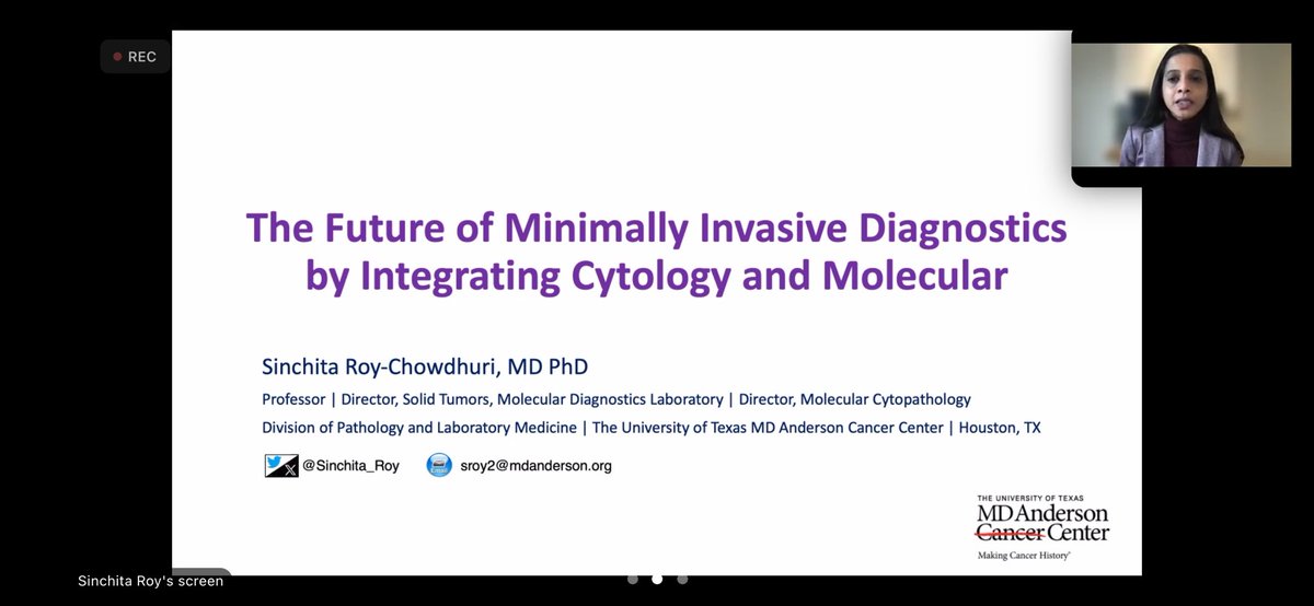 Excited for the amazing ⁦@Sinchita_Roy⁩ to give us a talk today at ⁦@UNMPathology⁩ #cytopath #molpath