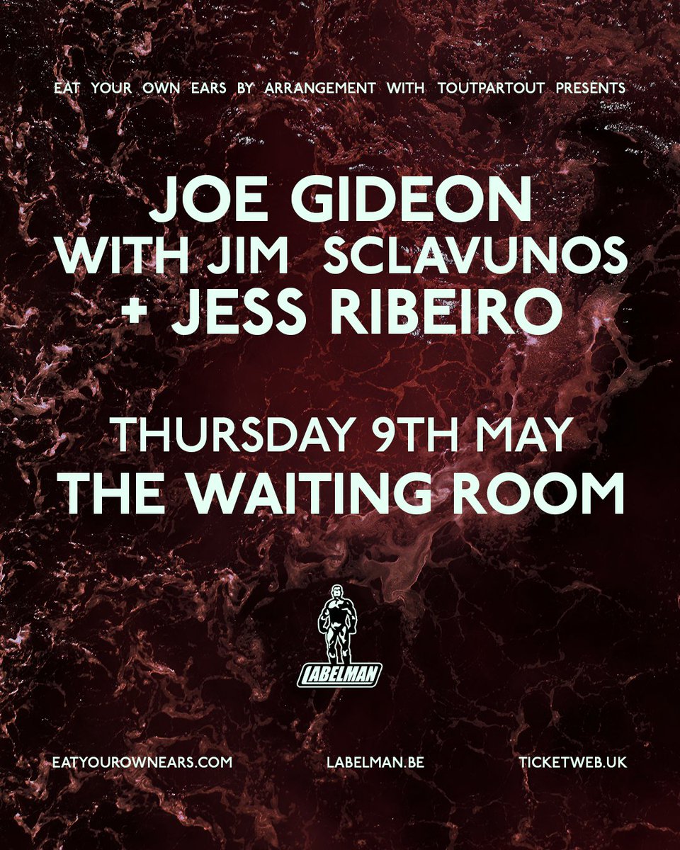 🗓️ We’re pleased to announce a special co-headline show.

@JoeGideonMusic with @JimSclavunos + @JRbonecollector at @WaitingRoomN16 on Thursday 9th May.

🎟 Tickets are on sale now: eatyourownears.com/joe-gideon-jim…