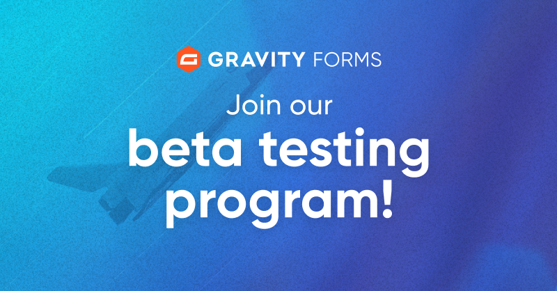 We're looking for beta testers!

Gravity Forms is currently seeking beta testers to trial new products and provide feedback.

Join our beta testing program: gravityfor.ms/3UMsHDv

#WordPress