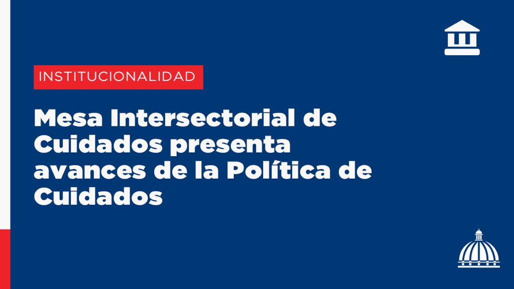 Titulares de las instituciones gubernamentales que conforman la Mesa Intersectorial de Cuidados tuvieron una reunión para pasar balance a los principales logros en marco de la Política de Cuidados, a partir de la experiencia piloto Comunidades de Cuidado.
presidencia.gob.do/noticias/mesa-…