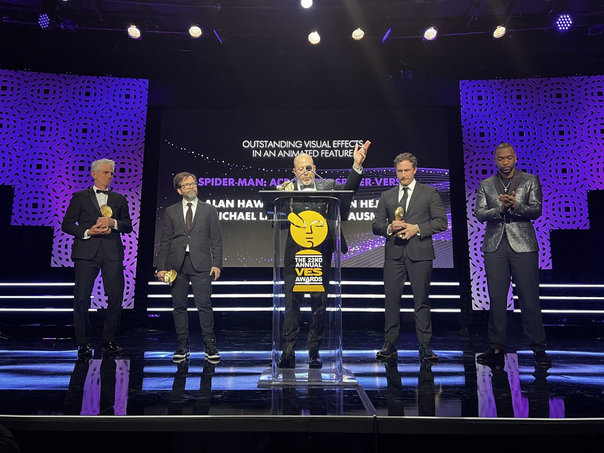 Congratulations to our entire Spider-Verse family on the big night last night at The VES Awards!!! Go Imageworks and Sony Animation!! #acrossthespiderverse #SpiderMan #VESAwards