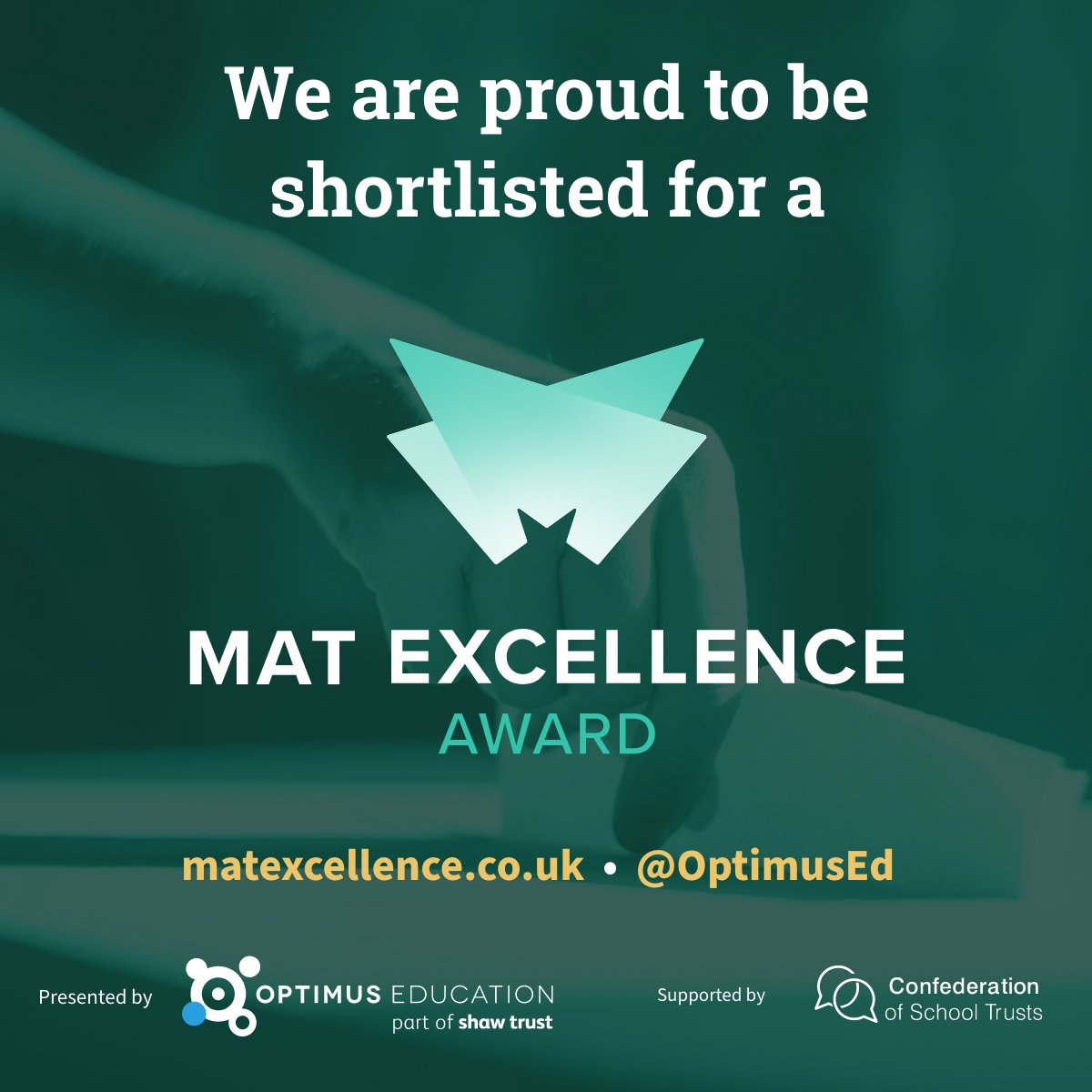 🏆 Exciting News Alert! 🏆 We're thrilled to announce that Consilium Academies has been shortlisted for the Inclusivity Award at the #MATExcellenceAwards presented by @OptimusEd #excellence