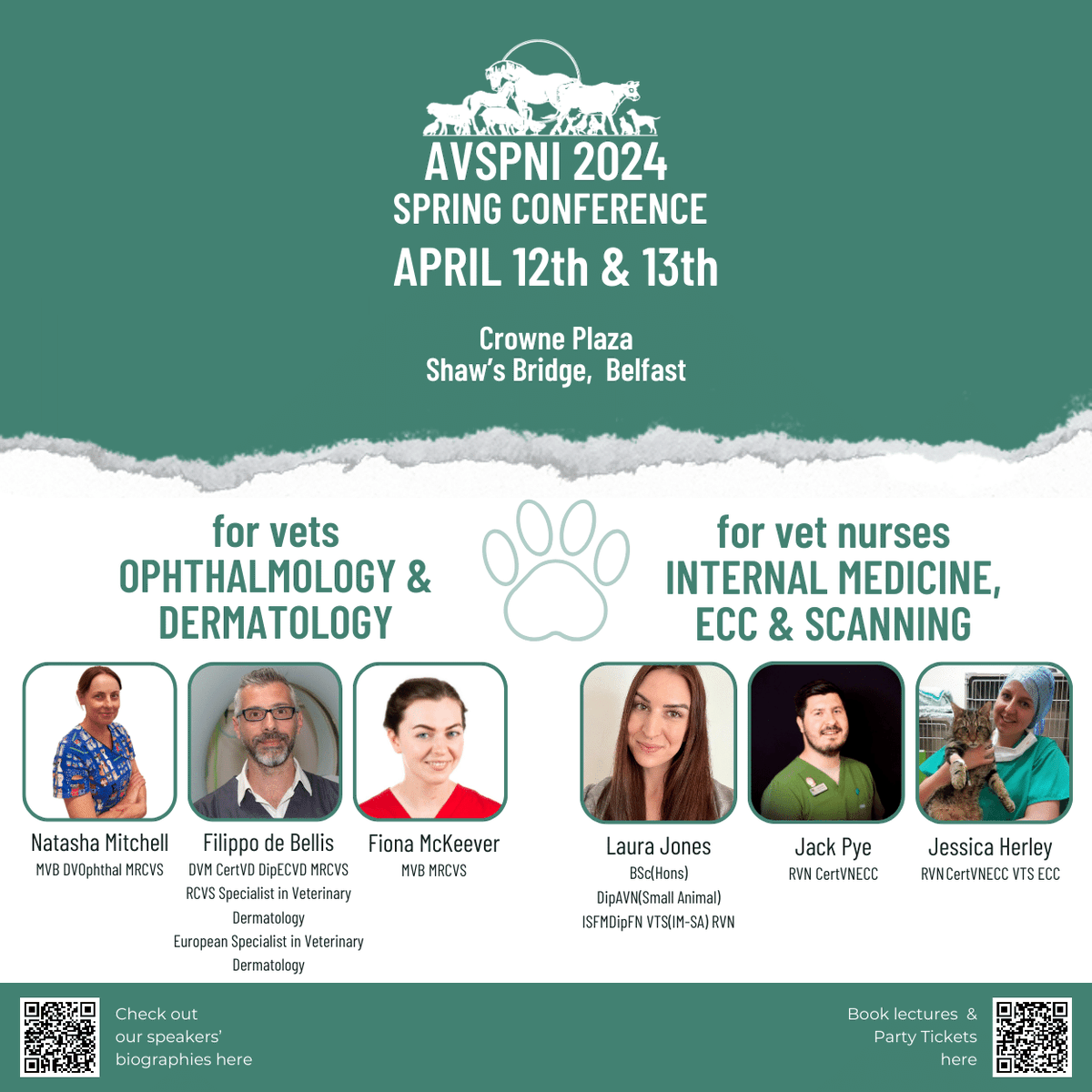 infoVetNI's tweet photo. AVSPNI Spring Conference - superb CPD for SA vets and vet nurses/ANAs/student nurses plus the ever-popular Party Night.
Full programme here: https://t.co/kdZtPo1Djx
Register here: https://t.co/6MqlJ11lPN
E-mail info@vetni.co.uk to find out how to book discounted accommodation. https://t.co/ONlHrG9ZkL