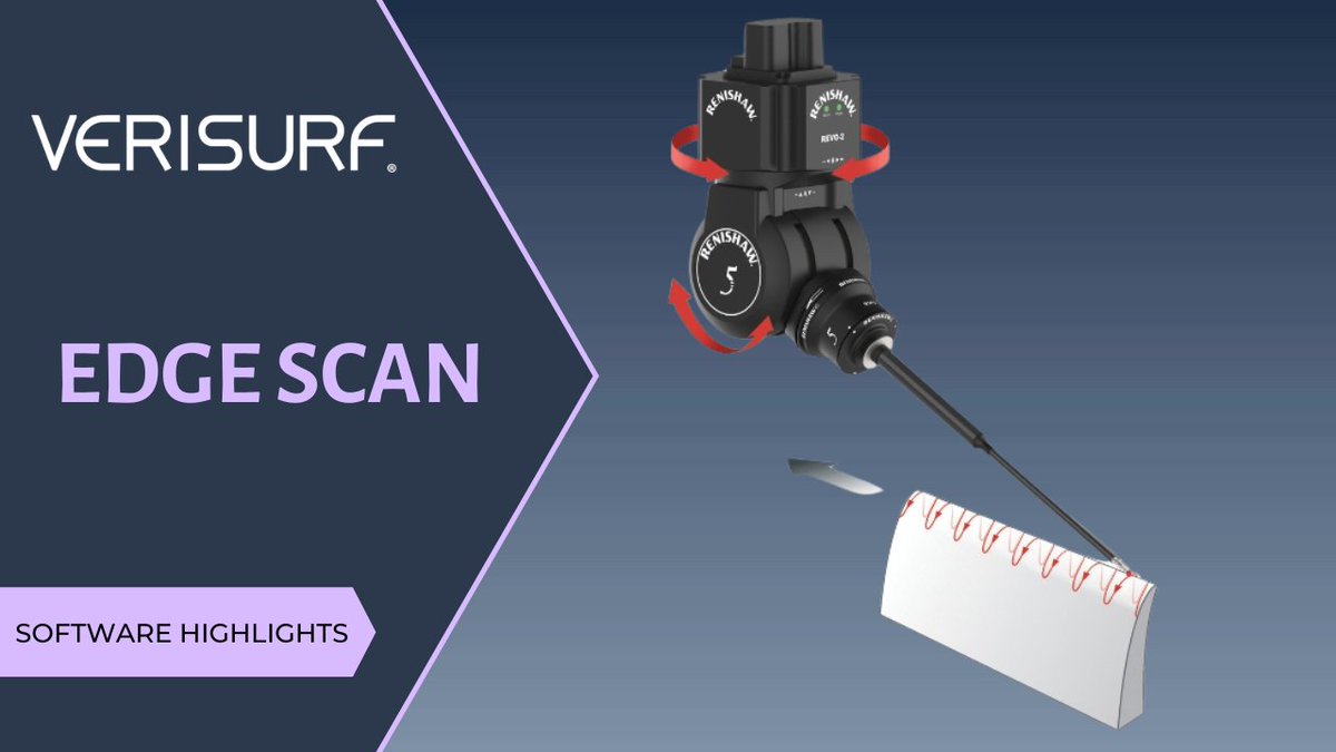 Software Highlight – 5-AXIS EDGE SCAN – Verisurf enabled Renishaw REVO 5-axis touch scanning path for productivity and accuracy on tight contours such as airfoil leading edges. zurl.co/X4vX #verisurf #mastercam #cmmprogramming #metrology #manufacturing #cmmprogrammer