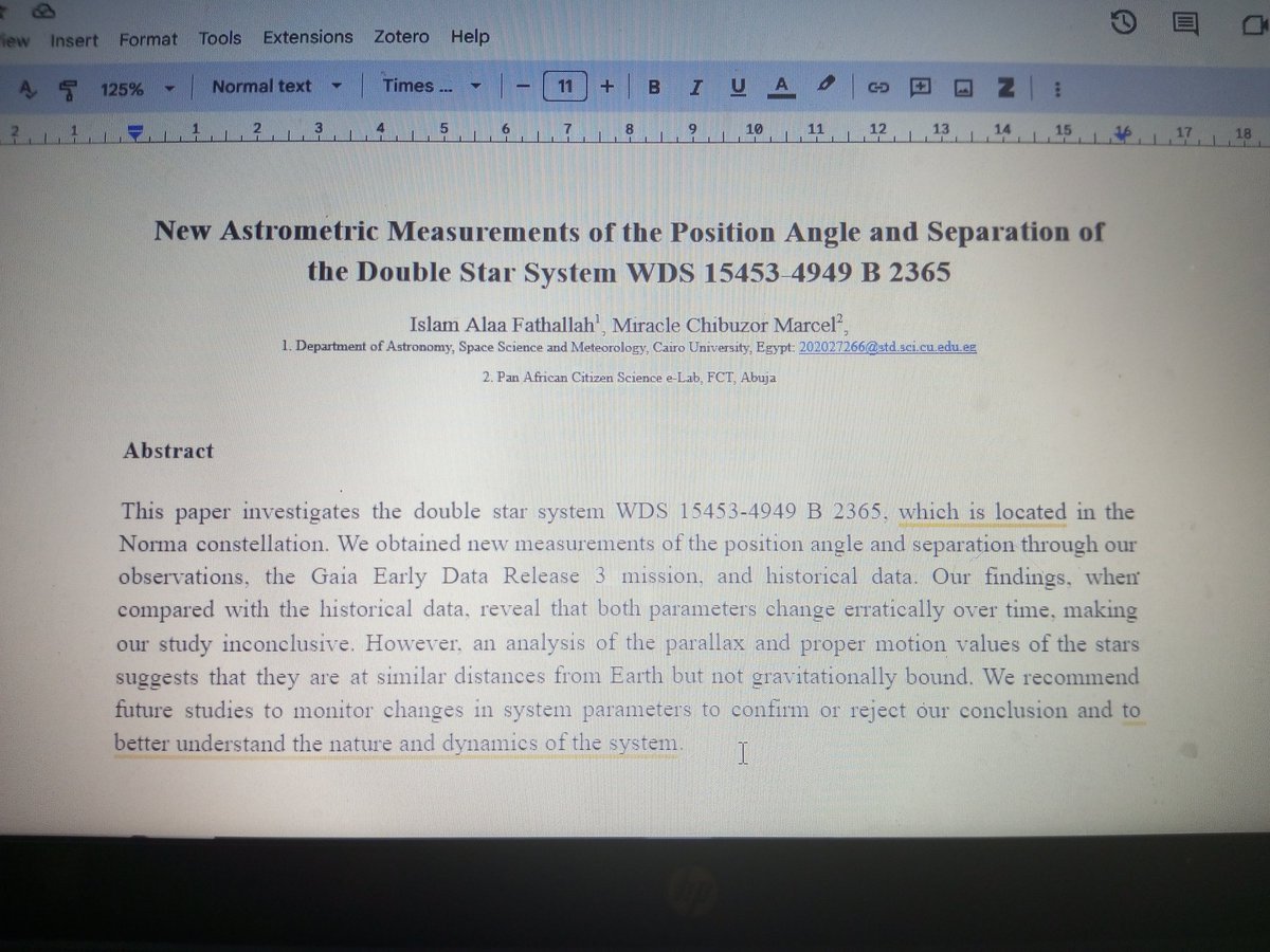 pacselab's tweet photo. The third student-led research paper on a double star is complete and ready for the first peer-review process. 👍🏼
#spaceexploration #webtelescope #education #astronomy #CitizenScience #research #africa https://t.co/9Tjv5vx3Uw