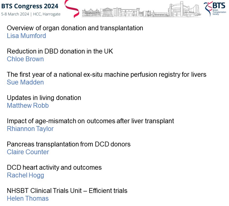 It’s less than 2 weeks to go until #BTS2024 and we’re so excited! Here’s a peek at what you can expect from our stats session which is going to be closing congress this year for a change, so make sure you stick around to hear what will be an interesting session! @BTSTransplant