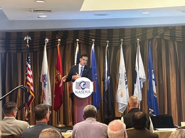 Our VP of Federal Relations, Nadhal Eadeh, speaks to VA Directors from around the Nation about how WellHive supports the new External Provider Scheduling program rollout and its impact on Veteran care. . . . #Veterans #Conference #NASDVA
