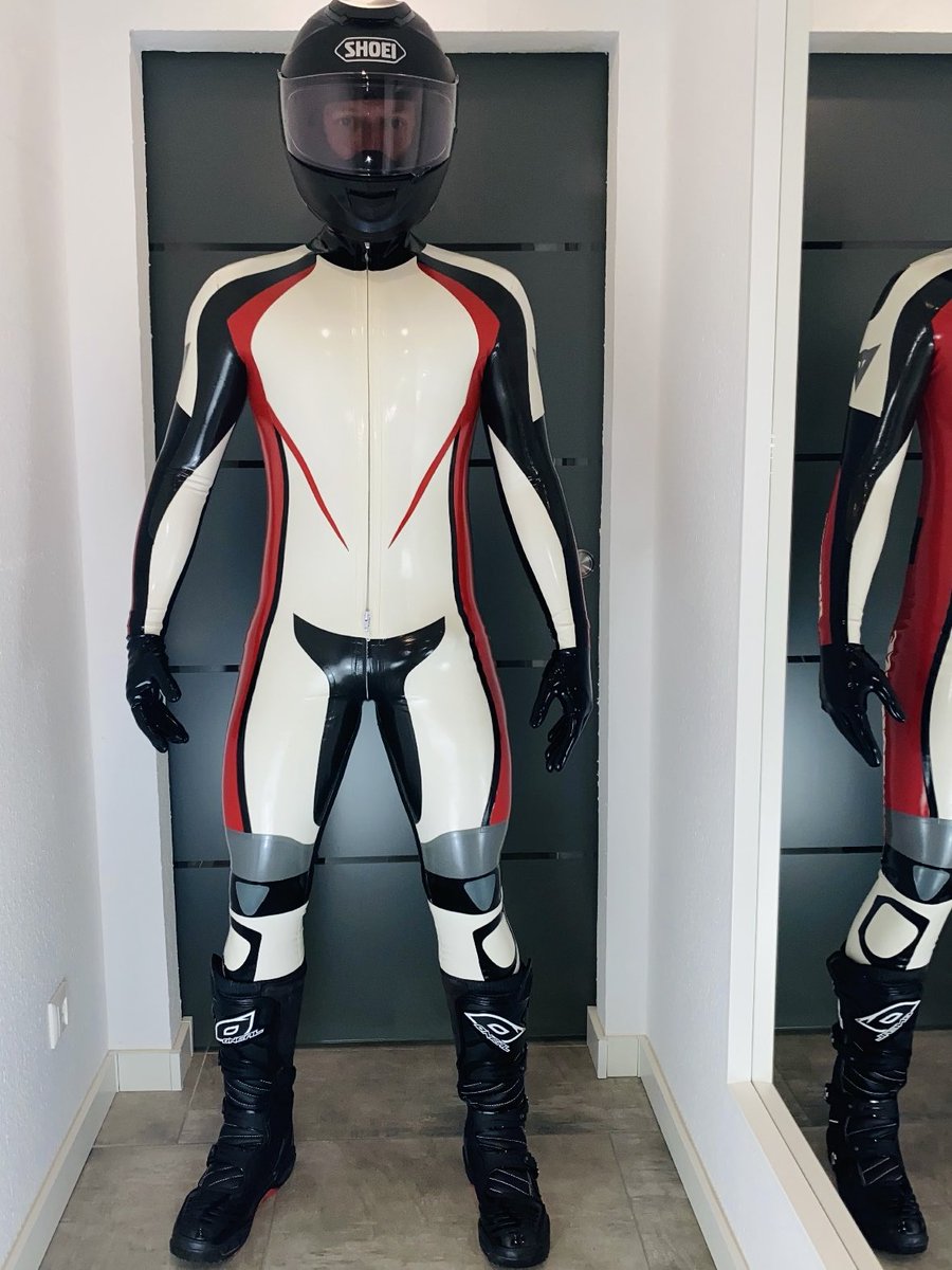 full rubber Dainese biker! What do you think about rubber moto suits?