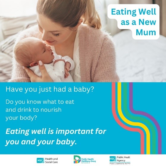 Have you just had a baby or keen to find out how you can eat well once you’ve given birth?

Click the link below to check out the new series of short videos from Public Health Dietitians giving you all of the advice you need to eat well as a new mum.

pha.site/EatingWellDuri…
