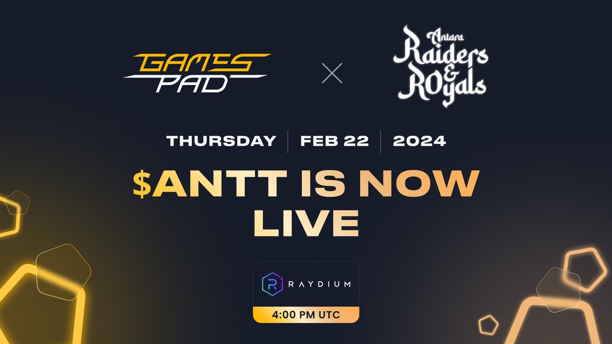 gamespad_vc's tweet image. 👾 Attention, #GamesPad Community! @AntaraTheGame  $ANTT is NOW LIVE on @RaydiumProtocol 

$ANTT tokens (20%) were successfully distributed to our community.

Make sure you:
✅ Have the correct contract address (Solana).
✉️ ANTT2Ve8c3JC6fAksFxUGtByzEHmJs49EupP7htA5W7j
✅ Check