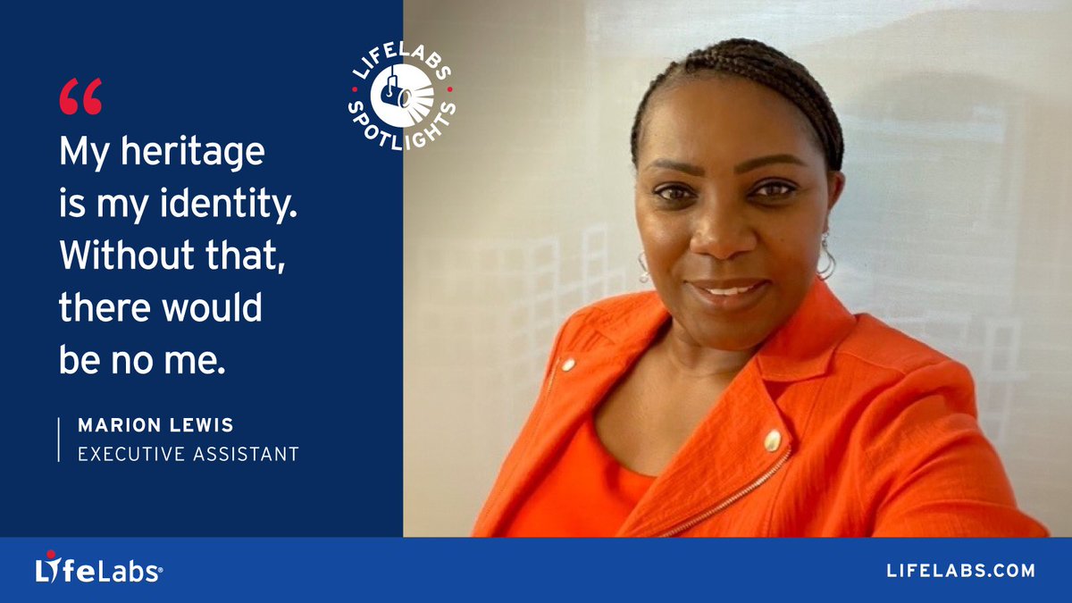 In honour of Black History Month, we’re excited to share our colleague Marion Lewis’ journey from Barbados to LifeLabs. “My heritage is my identity. Without that, there would be no me.” bit.ly/3SOECOv #LifeLabsStrongerTogether