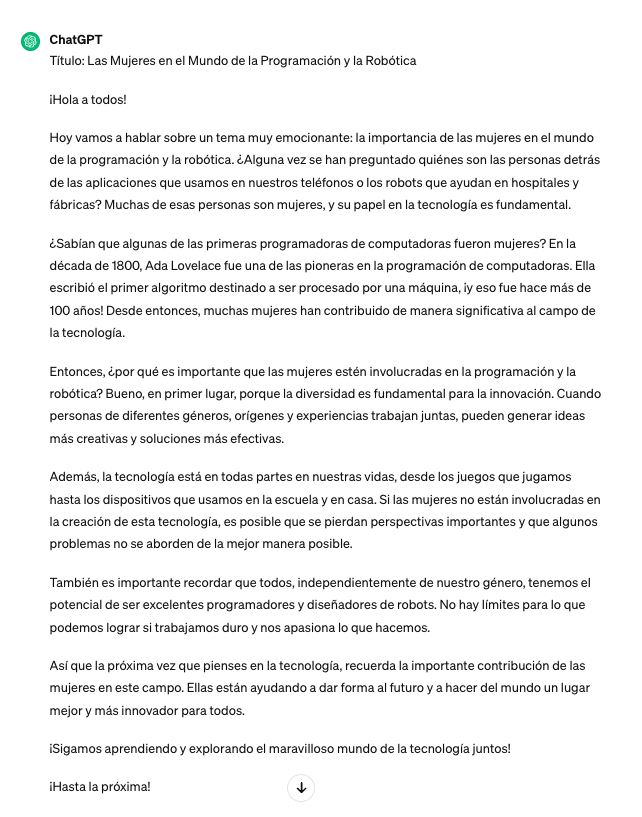 DavidPinclan's tweet photo. Os dejo el resultado de mi artefacto #LuzAtq del reto de esta semana. Elaboración del trabajo de una lectura semanal, sobre la relevancia de la mujer en el mundo de la programación y robótica #jipatq24 https://t.co/n0Zb2NvOIf
