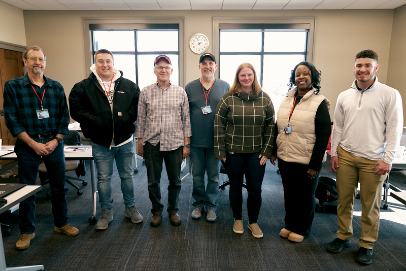 NussbaumTrans's tweet photo. Let's welcome these ladies and gentlemen to the #NussbaumFamily! We're excited to have Alan, Johnny, Craig, Adam, Addison (Service Advisor), Faizah, and Matt on board! Make sure to introduce yourself and make them feel at home. 🏠 

#DriverOrientation #DriveNussbaum https://t.co/oBwzZmCjbC