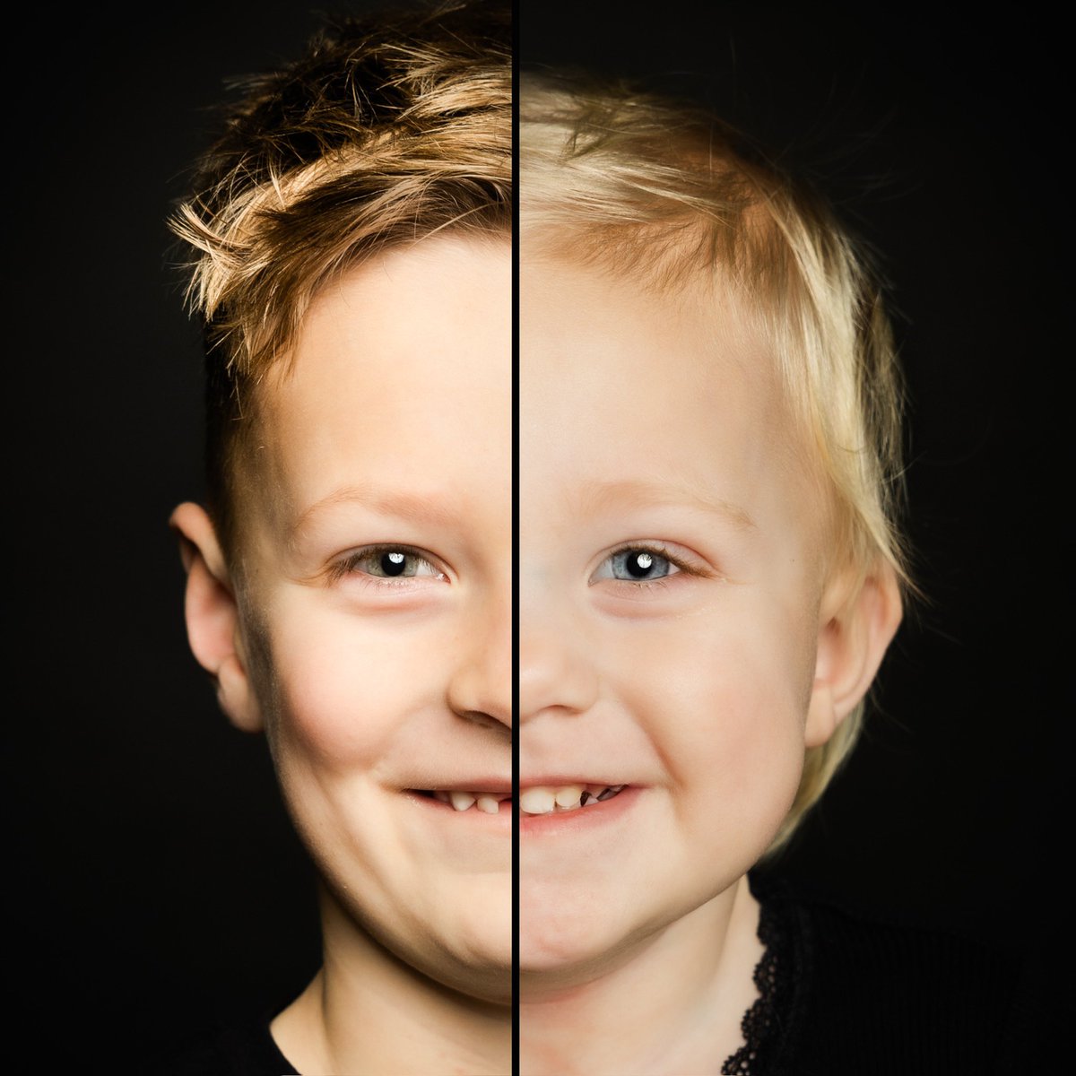 2-in-1 portret van Teun & Lot😍 Nog steeds populair! Het 2-in-1 portret! Met je broer of zus, je twee kids of met je vader of moeder. Zo leuk om de gelijkenissen te zien. Mail de studio voor meer info 📩 #2in1portret #duoportrait #2in1 #studioshooting #studiokleinebeer