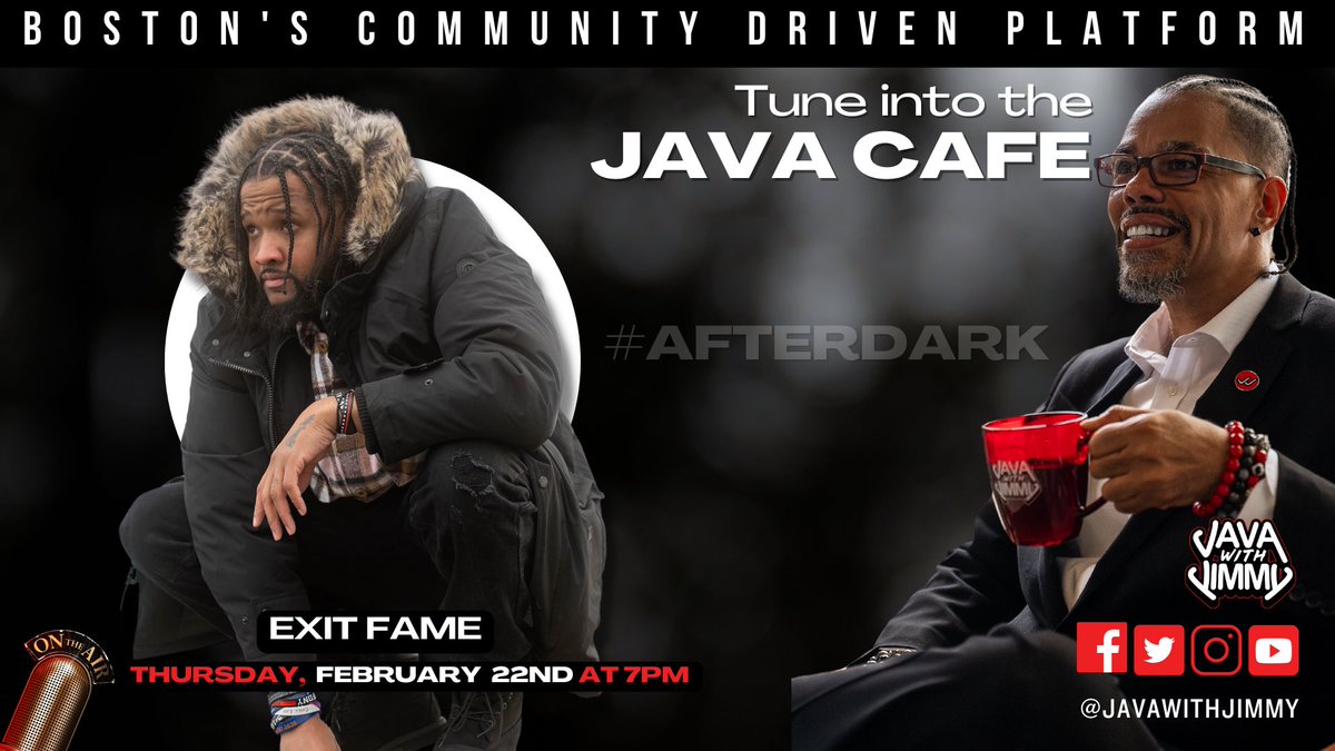 EXIT_FAME's tweet photo. Tonight I'm live with @javawithJimmy
#Boston https://t.co/oqMyzHAyxw