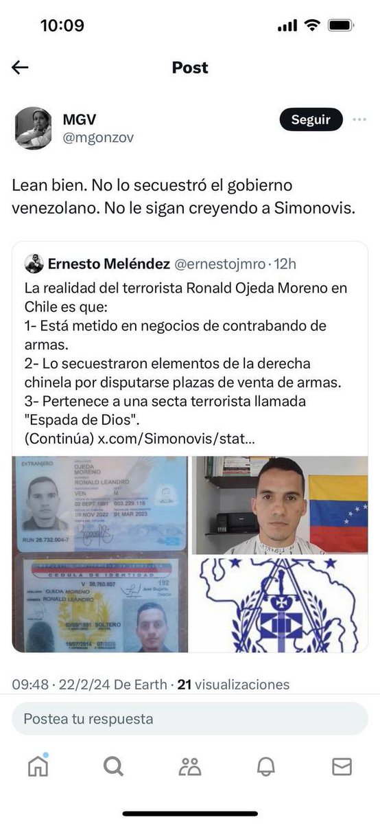 Al supuesto militar Venezolano no lo secuestraron para traérselo a Venezuela, búsquenlo en Chile que andaba traficando armas! Otro Fake que se cae por el propio peso de la mentira.
