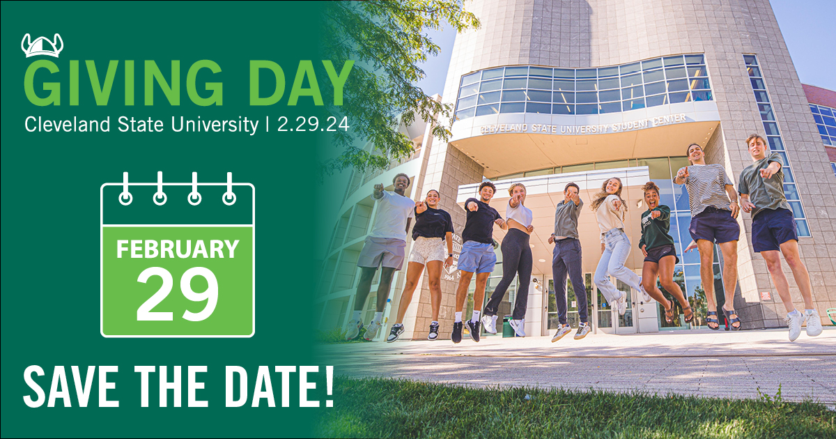 Don't forget to mark your calendars! Giving Day 2024 is just around the corner—only one week away! 🎉 Join us as we come together to make a difference and support our community.  #GivingDay2024 #WeAreCSU #cle_state #artsandsciences