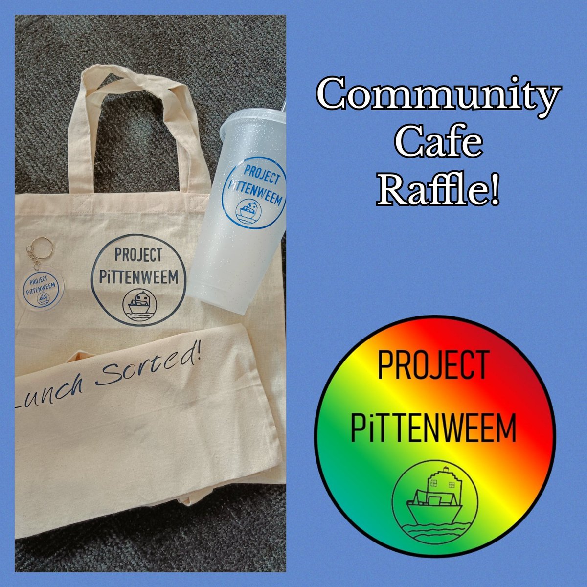 We will be holding a raffle at our next cafe on Thursday 29th February 2024!

You will have the chance to win some branded Project Pittenweem merchandise! 

We can't wait to see you all there!
