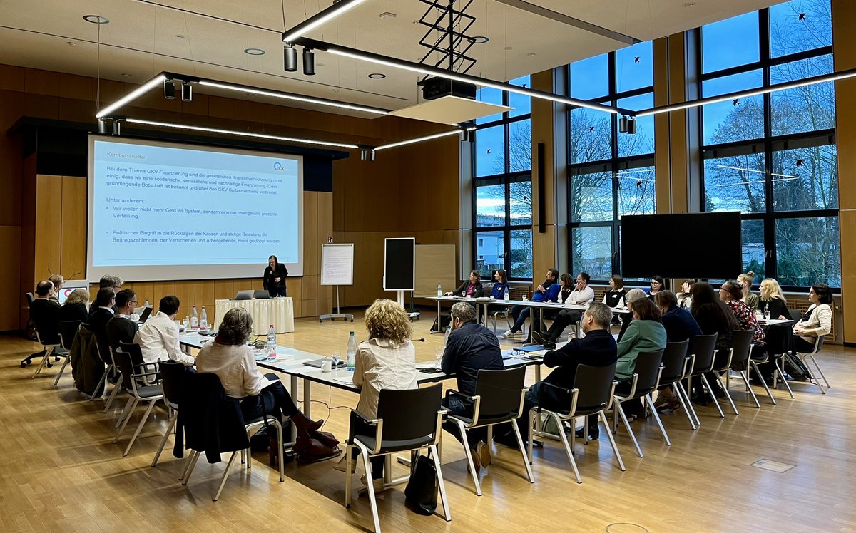 Konstruktiver Austausch der Pressesprecher:innen der gesetzlichen Krankenkassen. Dringende Themen auf der Agenda: u.a. #GKV-Finanzierung und #ePAfueralle. #WirSindGKV.