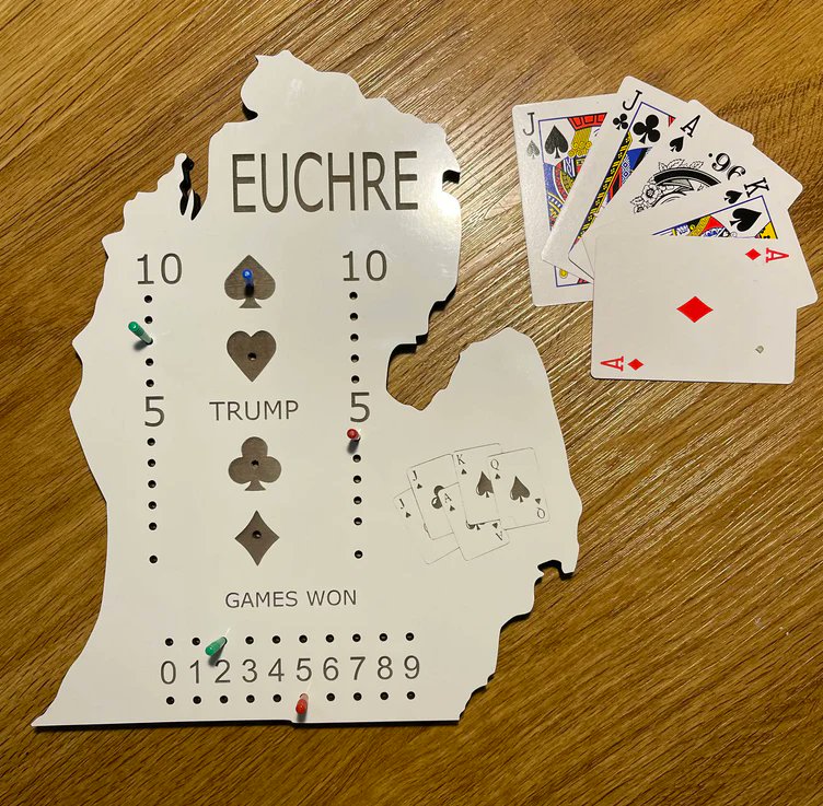 Heard about our Euchre Tournament this Sunday? Join us on 2/25 at 2:00pm before the MSU vs. OSU Men’s Basketball Game. Join in teams of 2, or enter yourself solo as a free agent to be partnered up at the event. More information located here: eventbrite.com/e/euchre-tourn… #euchre #msu