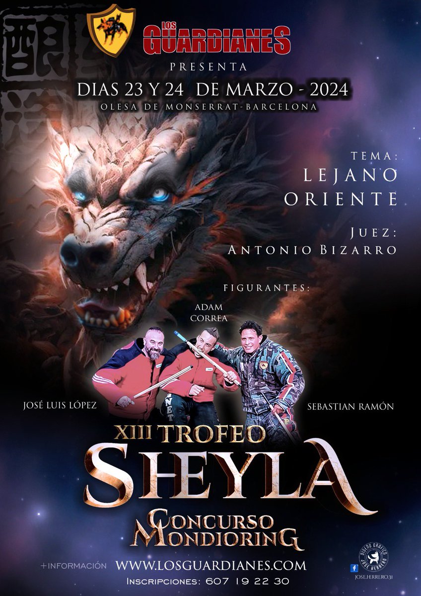 guardianesbcn's tweet photo. Ya estamos en la cuenta atrás de nuestro Trofeo Sheyla. Concurso de Mondioring el 22 y 24 de Marzo. No te lo puedes perder!!!  Entrada gratuita. Os esperamos!!! https://t.co/EBpPvTHI5x