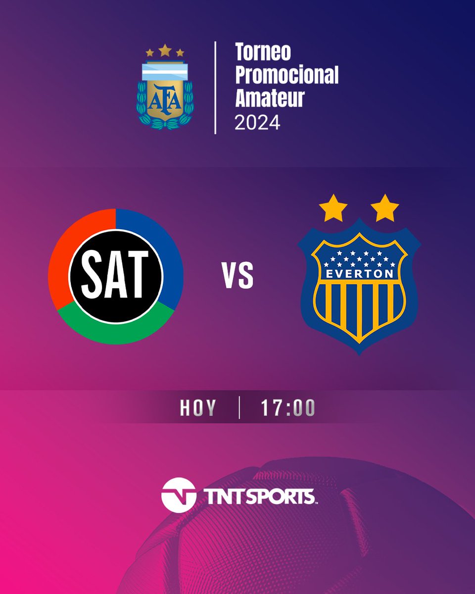 EMPIEZA EL TORNEO PROMOCIONAL AMATEUR 2024 🏆

⚽️ Social Atlético Televisión vs. Everton
🗓️ HOY a las 17 hs
📺 EN VIVO por TNT Sports

#PromocionalxTNTSports