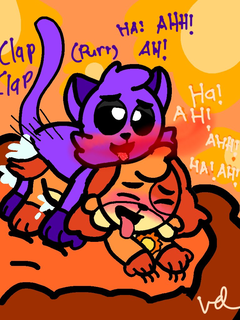 vallreykitten's tweet photo. I never gave up, so I kept trying and here it is. I did say "I would try" 🔞

#Nsfw #SmilingCrittersR34 #R34 
#CatNap #DogDay https://t.co/K9A55caVyr