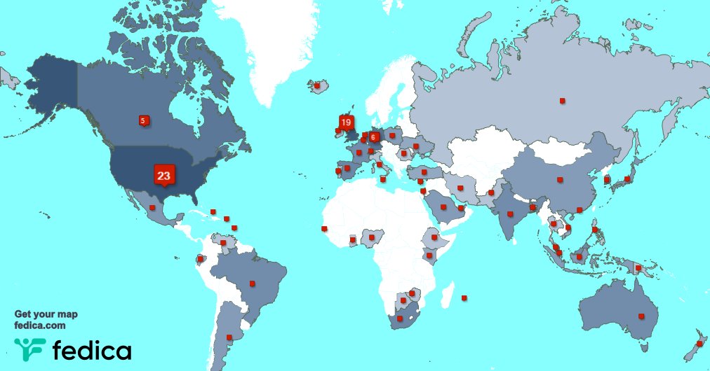 I have 1 new followers from Brazil 🇧🇷, and more last week. See fedica.com/!Korean_AvGeek