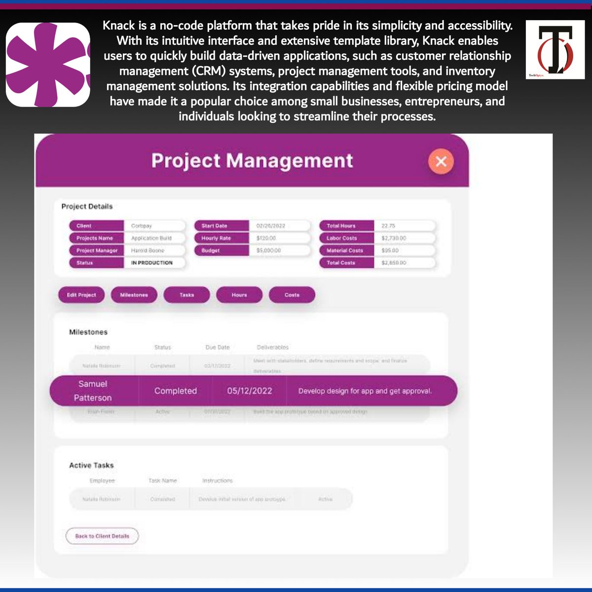 techoptyx23's tweet photo. Knack - Rapidly build data-driven applications with its intuitive interface and extensive template library. Perfect for CRM systems, project management tools, and more!✨
#Knack #AppDevelopment #techoptyx https://t.co/rwzDn5TNA3