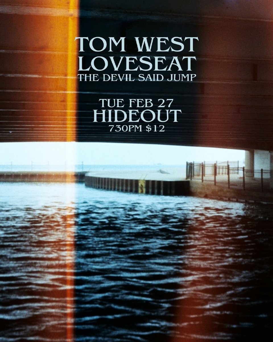 Monday 2/26 Get ready to get your gut wrenched with intricate, emotive, finger-picked songs on love and loss from Australian-born Chicago-based singer-songwriter Tom West.