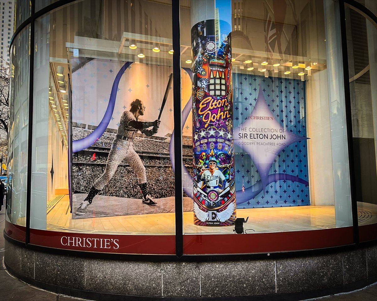 JJPinball's tweet photo. Jersey Jack Pinball is thrilled to share that our Elton John “Collector’s Edition” pinball machine has found a new home through Christie's Auction House, closing with a remarkable winning bid of $55,000! All proceeds benefiting @ejaf.

#eltonjohn #ejaf #jerseyjackpinball https://t.co/C8WZ8APV2d