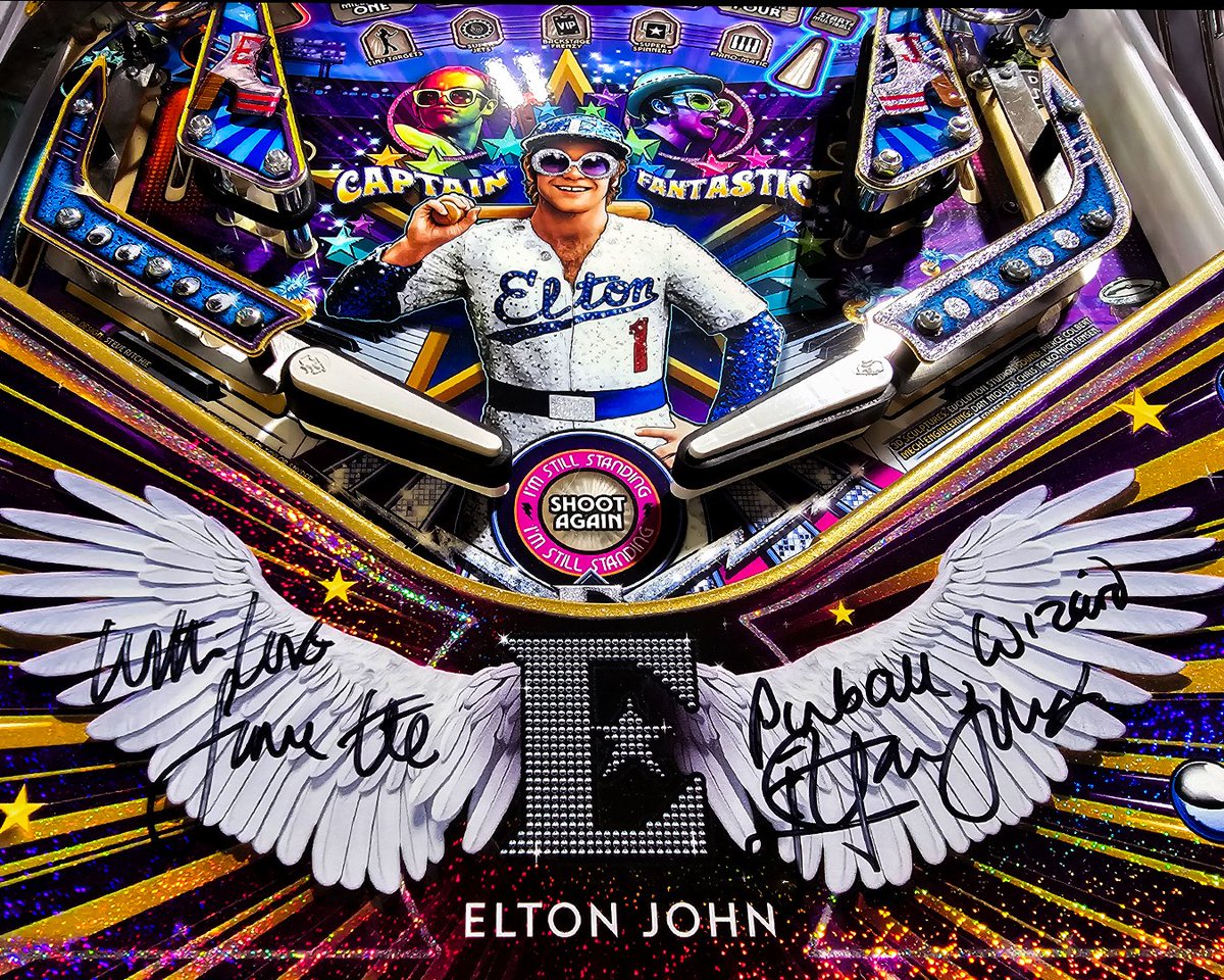 Jersey Jack Pinball is thrilled to share that our Elton John “Collector’s Edition” pinball machine has found a new home through Christie's Auction House, closing with a remarkable winning bid of $55,000! All proceeds benefiting <a href="/ejaf/">Elton John AIDS Foundation</a>.

#eltonjohn #ejaf #jerseyjackpinball
