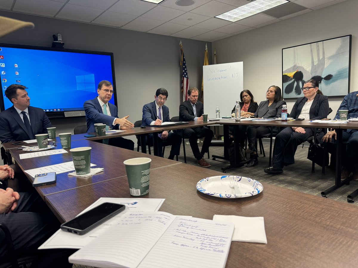 RDCouncilNJ's tweet photo. Listening to remarks from @CongressmanKean @InnovationNJ meeting @MorrisChamberNJ thank you @HINJ_ORG and @TylerSeville for leading! https://t.co/m6IJCVY6bz