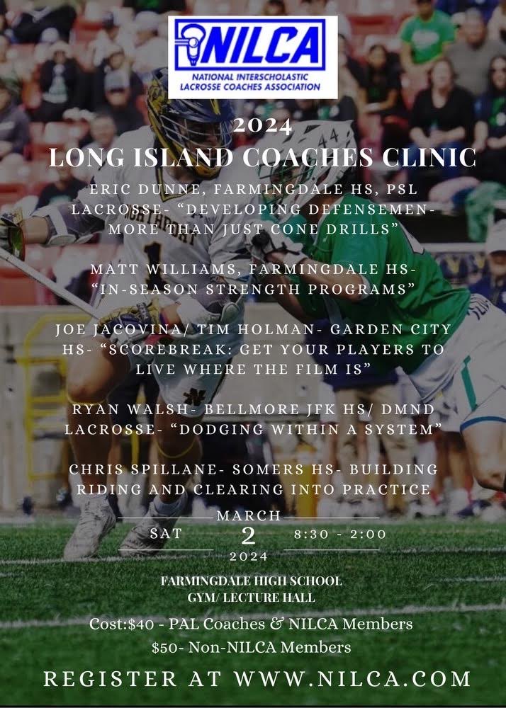 NILCA Regional Clinic on LI. A great lineup of speakers and topics.