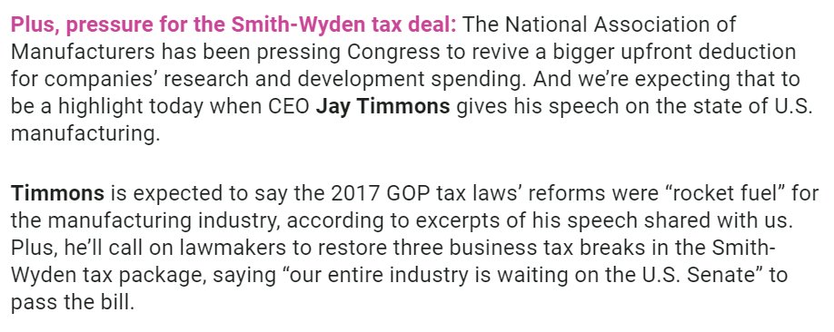The NAM (@shopfloornam) on Twitter photo ICYMI: <a href="/PunchbowlNews/">Punchbowl News</a> AM previewed the NAM State of Manufacturing Address. <a href="/JayTimmonsNAM/">Jay Timmons</a> called on the Senate to immediately pass the bipartisan Tax Relief for American Families and Workers Act. #StateOfMFG punchbowl.news/archive/22224-… ICYMI: <a href="/PunchbowlNews/">Punchbowl News</a> AM previewed the NAM State of Manufacturing Address. <a href="/JayTimmonsNAM/">Jay Timmons</a> called on the Senate to immediately pass the bipartisan Tax Relief for American Families and Workers Act. #StateOfMFG punchbowl.news/archive/22224-…